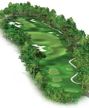 Hole #14 – Hickory Hill Rendering