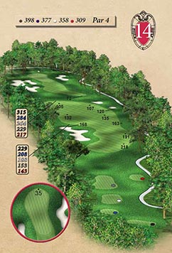 Hole #14 – Hickory Hill Rendering