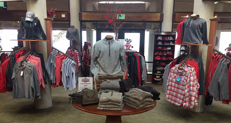 Shirts in the University Ridge Golf Shop